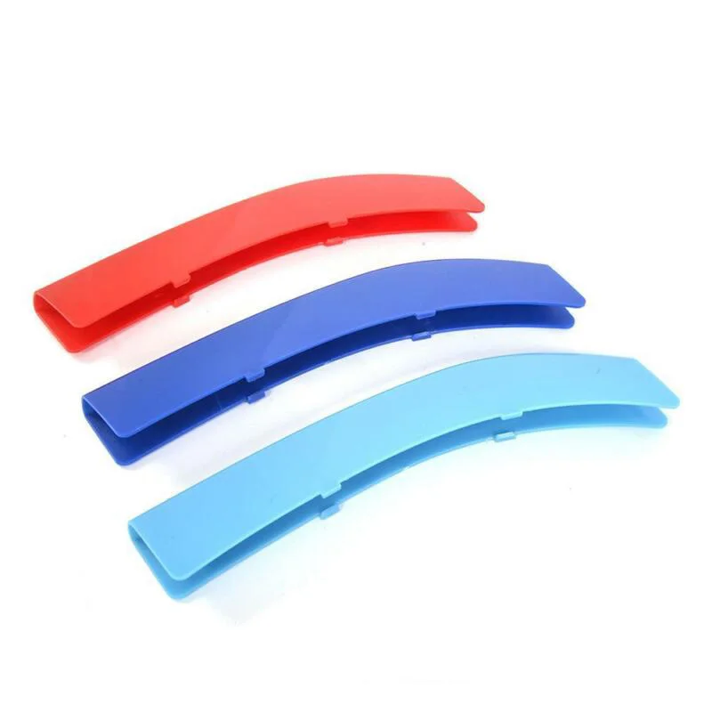 

Car 3-Color Grill Strips Bar Cover For BMW 3 5 Series X3 X4 X5 X6 X1 ABS Plastic Replacement Accessory New