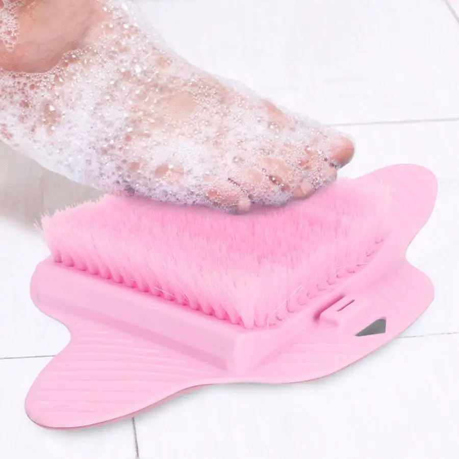 Пластмассовый массажер для ног щетка для ванны душ ноги омертвевшей кожи отшелушивающая щетка для чистки инструментов с фиксированной присоской стерилизатор