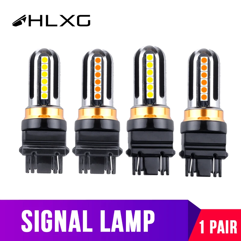 Автомобильные тормозные задние фонари T20 7443 7440 Led W21W W21/5W WY21W 3156 3157 T25 P27 7W