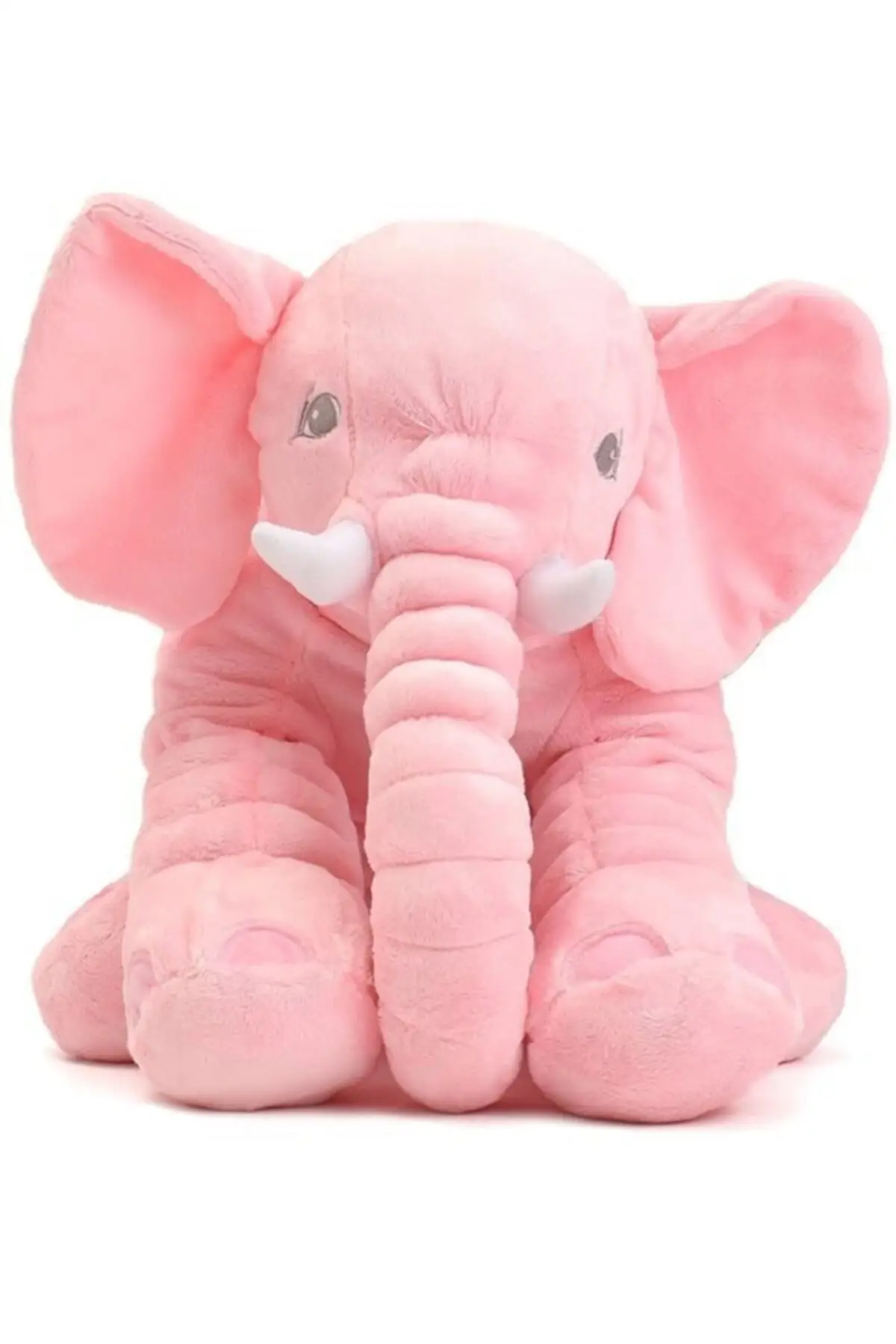 Plush Pink Elephant Design Toy Soft Cute Toy For Kids 65 cm Length Pillow Gift Items