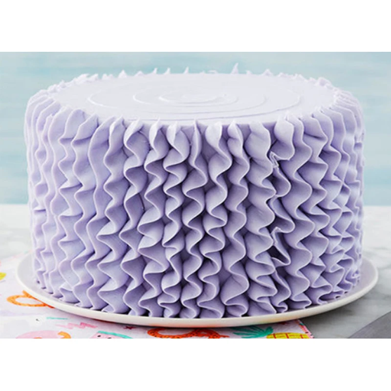 

Ruffle Fold Mould Fondant Cake Decorating Tools Silicone Molds Sugarcrafts Chocolate Baking Tools for Cakes Gumpaste Fimo