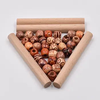 

DIY Natural Cotton Rope Bohemian Tapestry Weaving Wood Stick Bead Circle Kits M0XF
