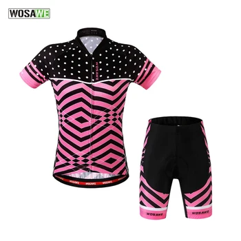 

Summer Shorts Shirts Ladies Sportswear Bicycle Silicone Pad Breathable