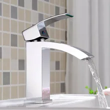 

Waterfall Bathroom Faucet Chrome Basin Sink Monobloc Mixer Cloakroom Tap Chrome Plating Kitchen Faucets Bathroom, Kitchen, Hotel