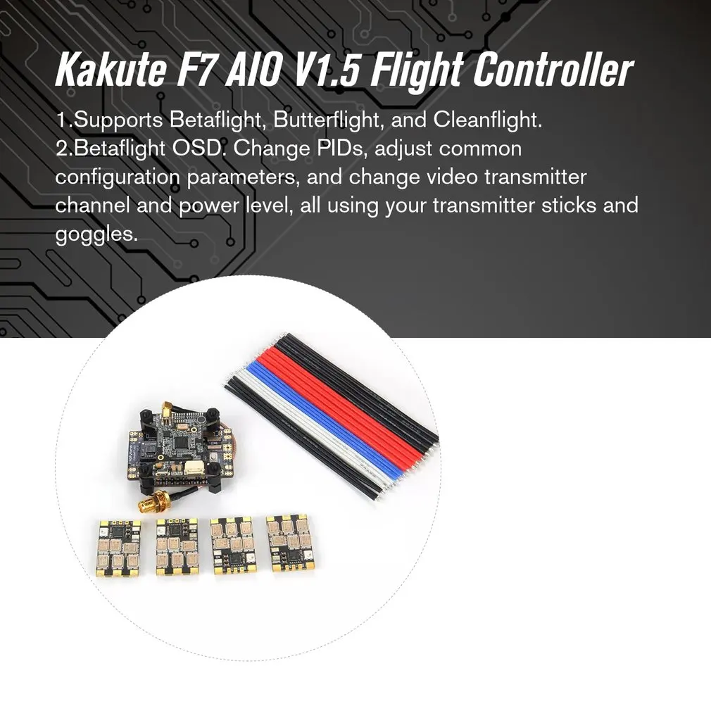 Holybro Kakute F7 V1.5 Контроллер полета+ Atlatl HV V2 VTX+ 4 шт. 65A BL_32 Tekko32 F3 металлический ESC комбо для радиоуправляемого дрона