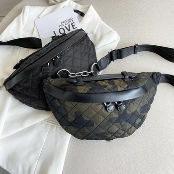 

Drop Shipping Women Chest Bag Camouflage Hobo Oxford Buddy Waist Bag Female Handbag Designer Women's Shoulder Bags Lady Purse
