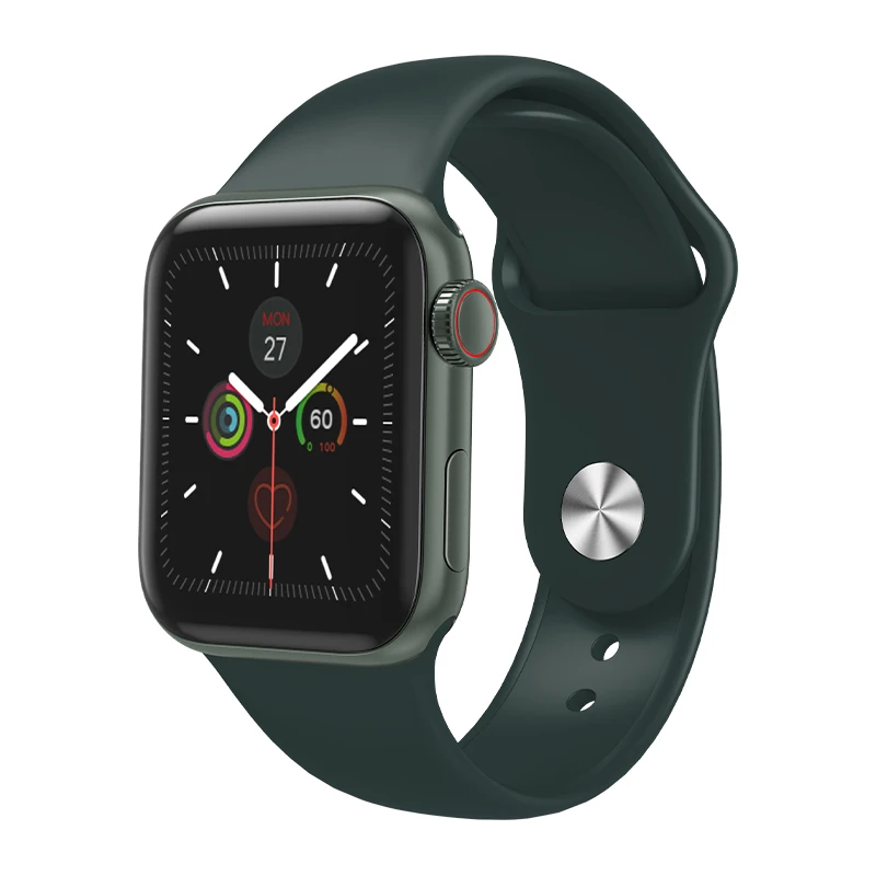 green Letike W58 Bluetooth 5,1 Смарт-часы 1,3 ips полный экран сенсорный кровяное давление Часы сердечного ритма спортивные Смарт-часы для IOS Android - Цвет: green