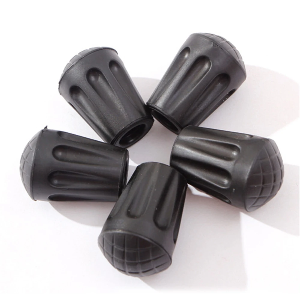 

10pcs Hiking Poles Accesories Anti-Slipping Tip Protectors Walking Stick Trekking Poles Rubber Tips for Walking Canes