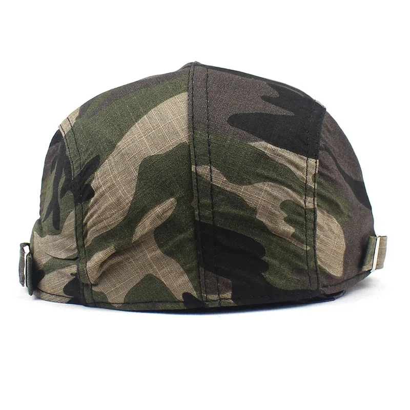 men's black beret hat 2020 spring Cotton Camouflage Newsboy Caps Men Flat Peaked Cap Women Painter Beret Hats 05 painter beret hat