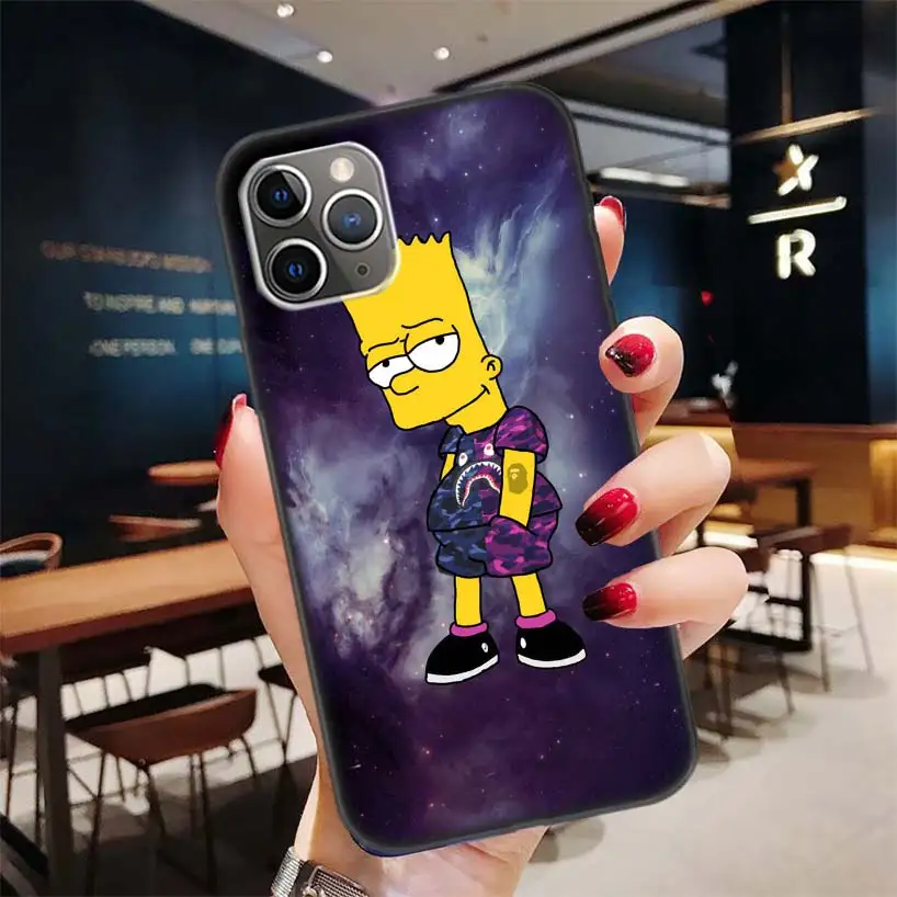 BD236-5 Черный чехол Homer J. Simpson для Apple iPhone 11 Pro XR 7 8 6 6S Plus X XS MAX 5 5S SE Мягкий ТПУ силиконовый чехол для телефона - Цвет: BD236-5