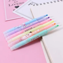 6 шт. мультфильм милый творческий фокус Стад Маркер, фломастер Офис Школьные принадлежности 634B