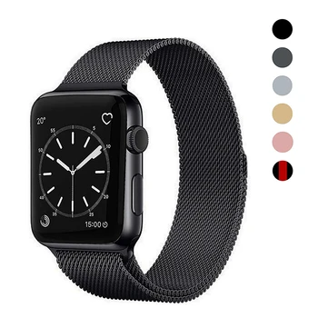 

Milanese Loop Bracelet Stainless Steel band For Apple Watch series 1/2/3 42mm 38mm strap band for iwatch 4 5 40mm 44mm