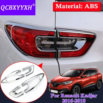 

QCBXYYXH ABS Car Styling Taillight Cover For Renault Kadjar 2016-2018 Car Headlight Cover Decoration Rear Lamp Frame Trim Chrome