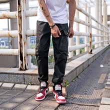 DUYOU, Новое поступление, мужские модные штаны, уличные повседневные штаны, Мужские штаны для бега в стиле хип-хоп, мужские брюки размера плюс M-XXL