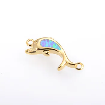 

2pcs fish cz Copper Opel Bracelet Connector Accessories for DIY Bracelet Jewelry Making Charm Accessories Gift for Women