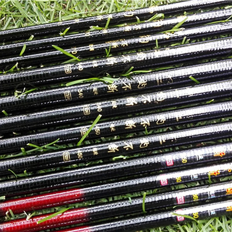 Hot Telescopic Carbon Fiber Super Hard Ultra Light Carp Fishing Pole Stream Fishing Rod Hooks 2.7/3.6/4.5/5.4/6.3/7.2m Portable