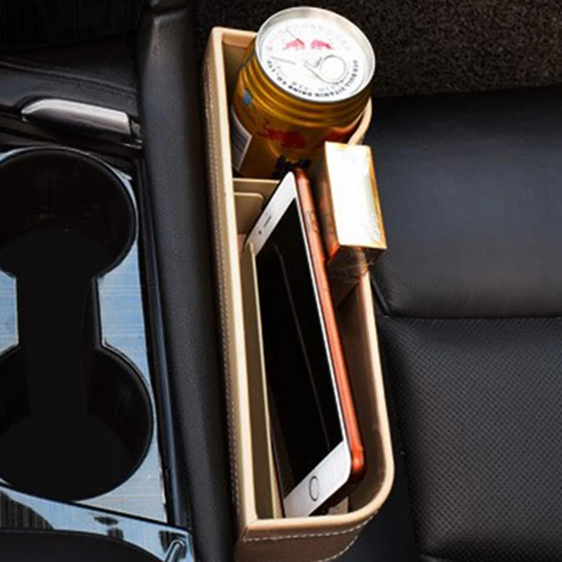 Universal Car Seat Crevice Gap Storage Box ABS Plastic Auto For Pockets Organizers Drink Holder - Название цвета: BG2
