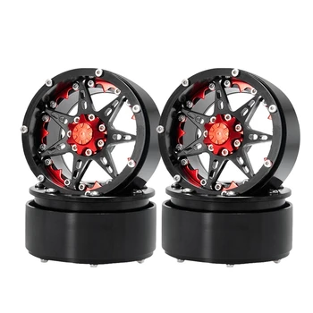 

Wheel Rims Hub 2.2 Inch for 1/10 RC TRX4 SCX10 90046 Wraith 90018 Rock Crawler,Black
