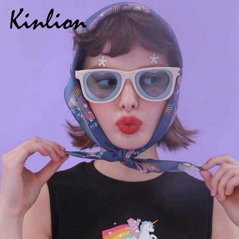 Женские классические квадратные солнцезащитные очки Kinlion прямоугольные в стиле