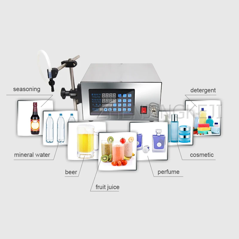 

Single Head / Double Head Automatic Liquid Quantitative Filling Machine LCD CNC Milk Drink Small Packing Machine Filling Tools