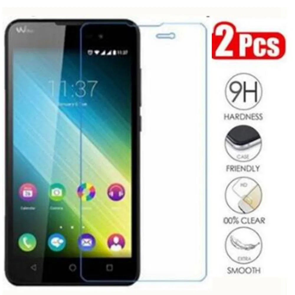 Закаленное стекло 9H 2.5D для Wiko Lenny 2 стеклянная пленка стеклянный чехол защита