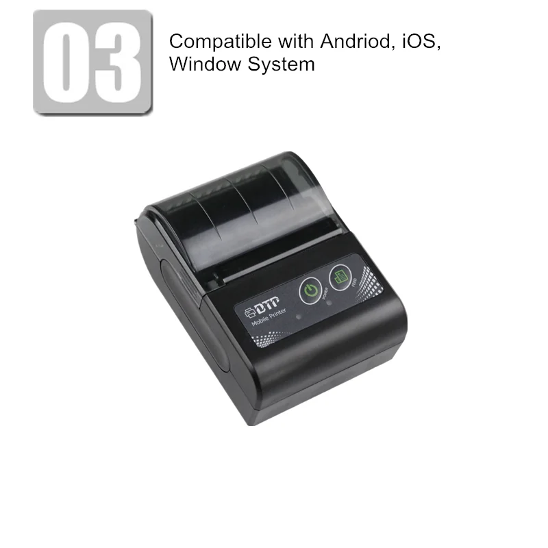 GOOJPRT 58 мм Bluetooth 4,0 Android iOS POS чековый термопринтер Счетная машина для ЕС, США, Австралии, Великобритании Вилка для супермаркета, ресторанов, такси