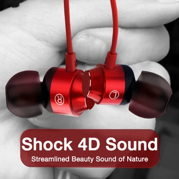 

3.5mm 4D Fone Earbud Earphone Gaming Headset With Microphone Volume Control Headphones For Samsung Xiaomi