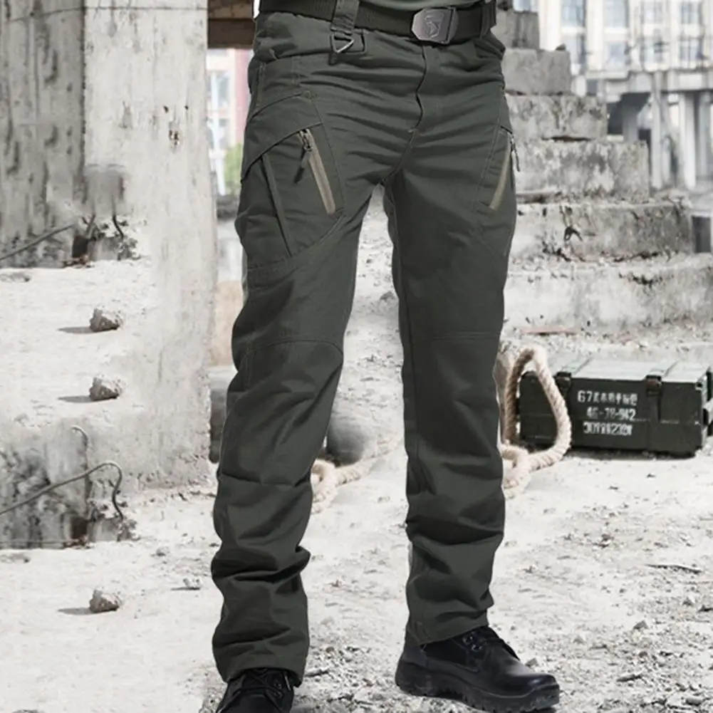Military Cargo Pants Cargo Pants Men's Pants Multi Pocket Elastic Military Trousers Male Casual Autumn Spring Cargo Pants For Men Slim for Outdoor