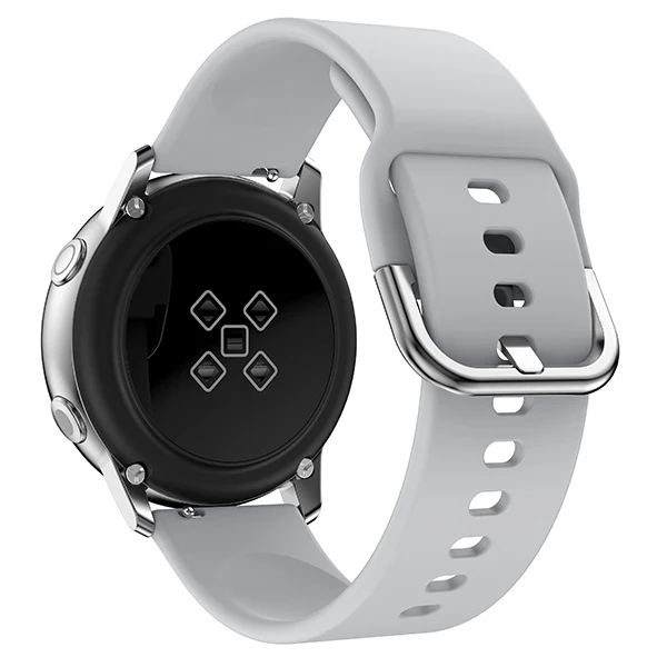 gray Силиконовый спортивный ремешок для Galaxy watch, активный смарт-ремешок для samsung Galaxy 42 мм, сменный ремешок - Цвет ремешка: gray