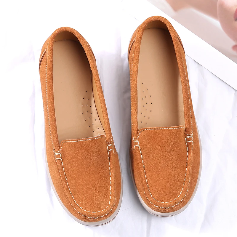 Women walking shoes L suede England style platform lifts Korean version of the platform shoes tide paragraph