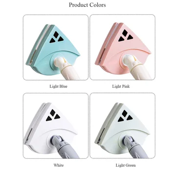 

Window Wiper Glass Cleaning Tools Double Side Magnetic Brush Wiper Surface Clean Washing Brushes Cleaner With Telescopic Rod