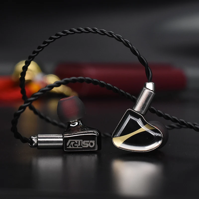 OSTRY KC10 Hi Fi аудио двойные динамические (10 мм + 7 мм) наушники мониторы IEM с 2