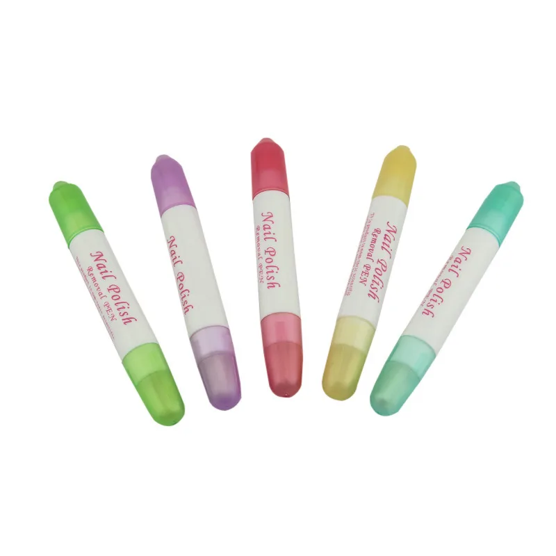 ENASUI 5Pcs Nail Art Gel Nail Polish Corrector Remover Pens Manicure tools Cleaner Nail Polish Corrector Remover Pen UV Gel