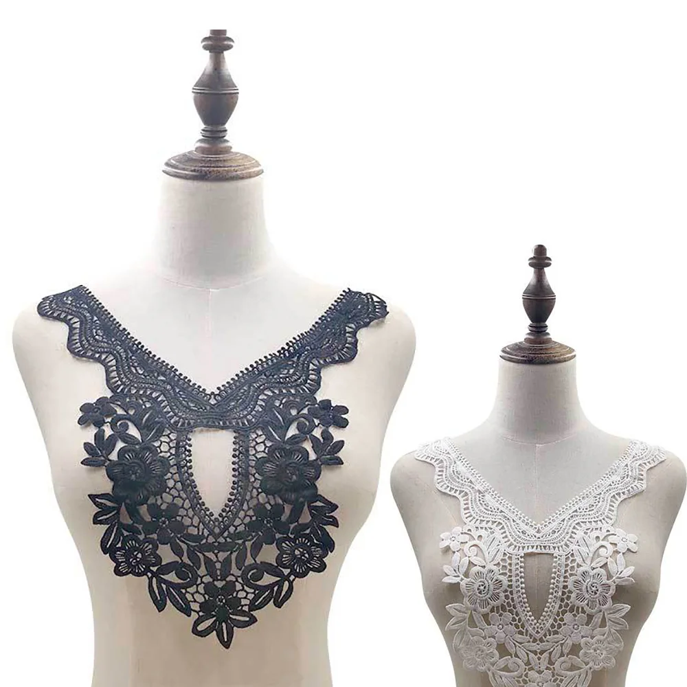 Вышивка воротника кружева ленты полые цветочные кружевные планки DIY ручной