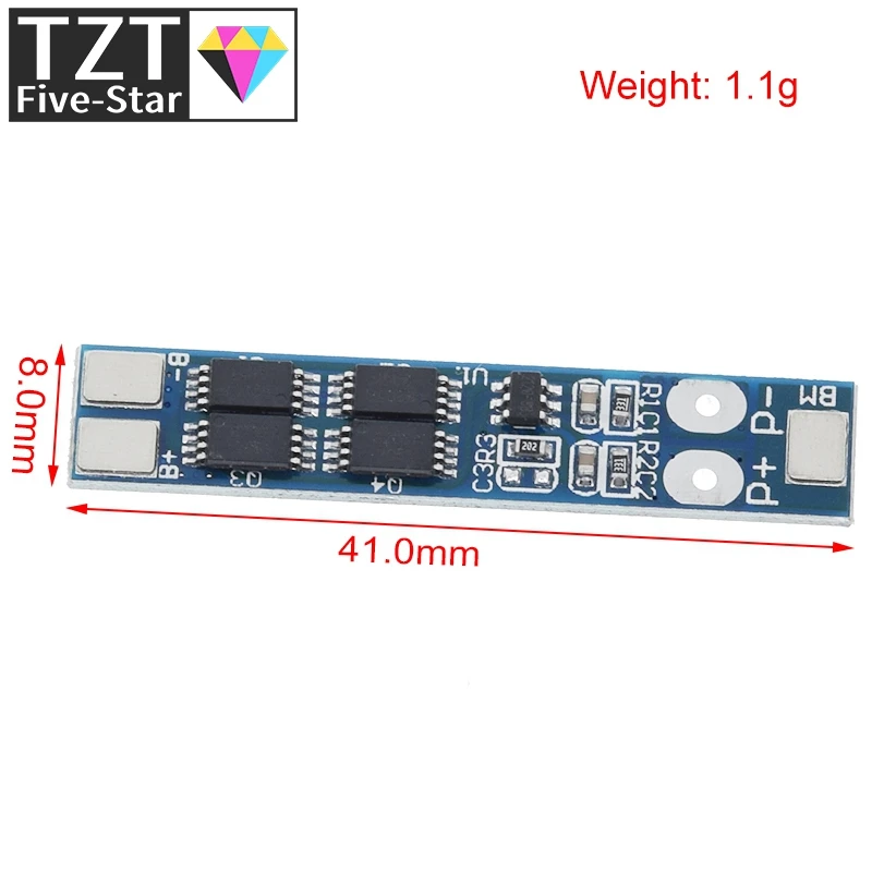 1/3/5 Stück 2S 7,4V 8A Li-Ion 18650 Lithium-Akku-Ladeschutzplatine 8,4V Überstrom- und Überladungs-/Tiefentladungsschutz – Detail 8