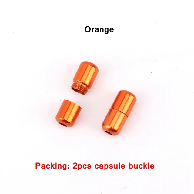 2pcs /1 set Metal Shoelaces lock Accessories No Tie Shoelaces Metal Lace Lock DIY Sneaker Kits Silver Gold Metal lace buckle Orange