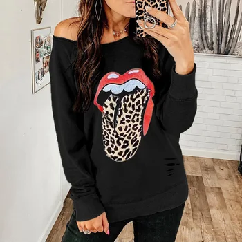 

2020 Autumn Winter Women Hoodies Patchwork Printed CartoonsCasual Sweatshirt Tracksuits Long Sleeve O-neck Pullover