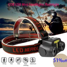 Portable headlight flashlight lantern USB rechargeable COB led headlamp outdoor 18650 battery outdoor tools light torch Portable headlight flashlight lantern USB rechargeable COB led headlamp outdoor 18650 battery outdoor tools light torch