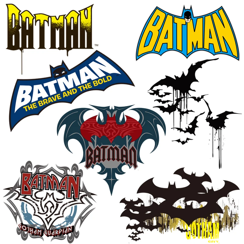 Cartoon Batman Men Thermal transfer stickers clothes Fashion boy Ironing patch DIY washable T-shirt | Дом и сад