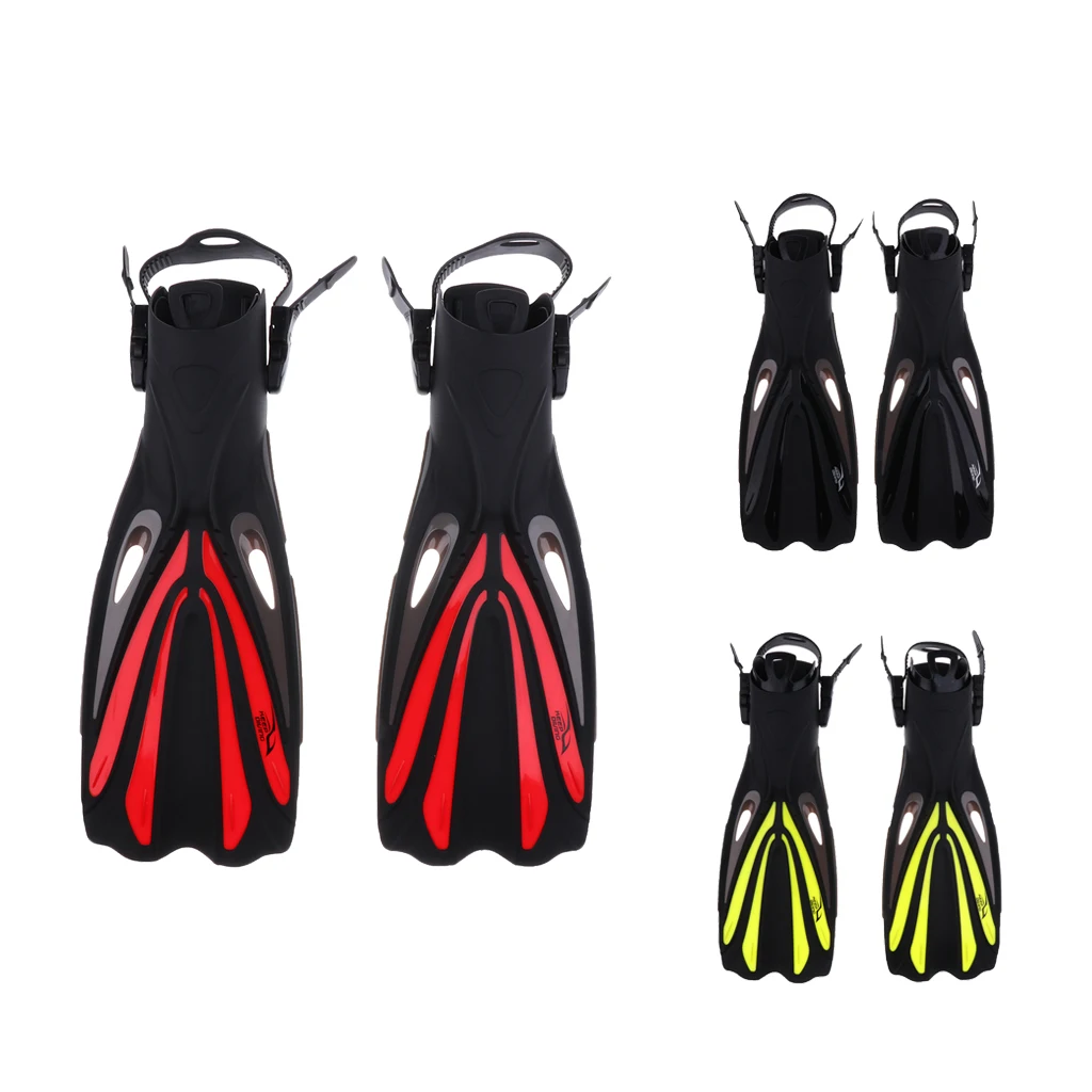 Unisex Adult Long Fins Flippers - Scuba Dive Diving Snorkeling Snorkel Swimming Swim Pool