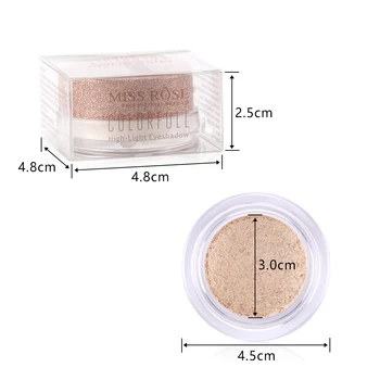 

Miss Rose Jincong Eye Shadow High Gloss Eye Shadow Face High Gloss Powder Mermaid Ji Dazzling Pink Single Color Full Size