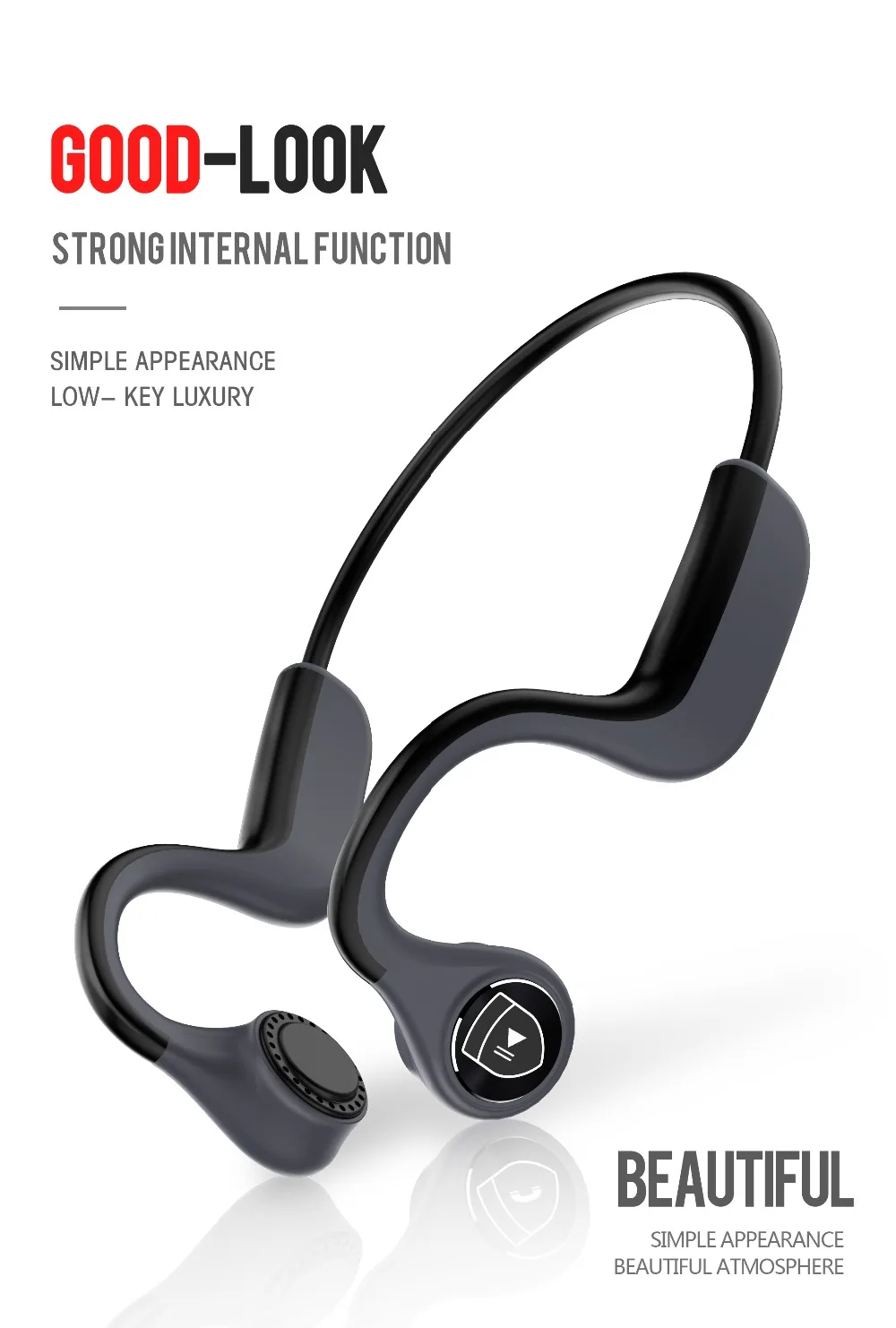 B9 bluetooth костная проводимость гарнитура микрофон музыка динамические наушники Спортивные Беспроводные шейные настоящие беспроводные стерео наушники