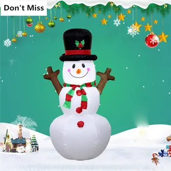 

Christmas Inflatable Branch Snowman Christmas Glow Inflatable Snowman Doll Diode Garden Christmas Inflatable Props air inflation