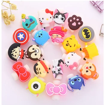 

Lovely Cartoon Charger Cable Winder Protective Case Saver 8 Pin Data line Protector Earphone Cord Protection Sleeve Wire Cover