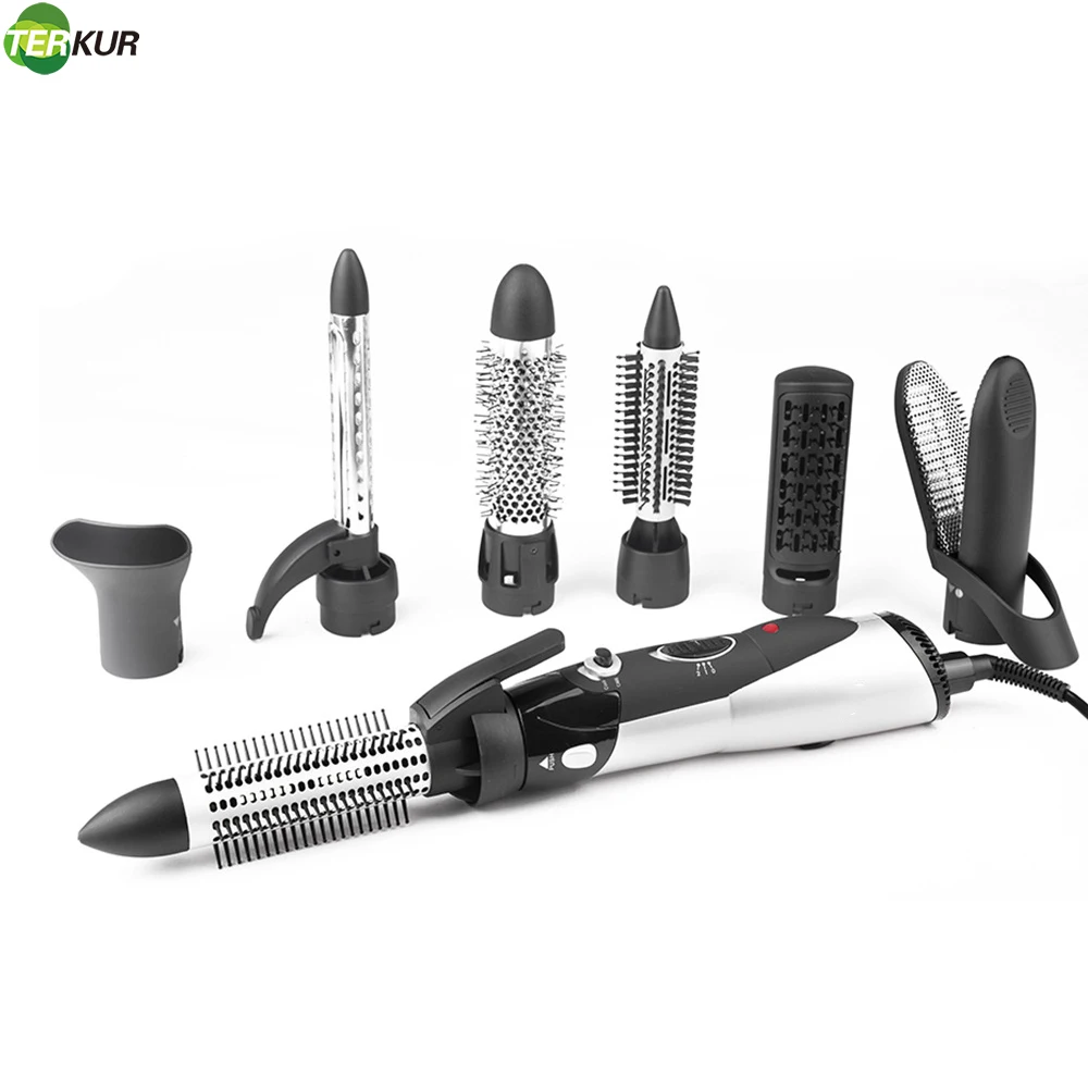 

Hair Dry Brush 7 In 1 Set One-Step Hair Dryer and Volumizer Ceramic Blow Dryer for Straightening Curling Drying Combing Styling