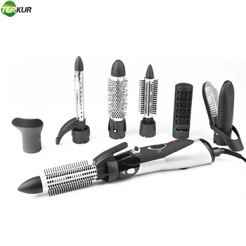 

Hair Dry Brush 7 In 1 Set One-Step Hair Dryer and Volumizer Ceramic Blow Dryer for Straightening Curling Drying Combing Styling