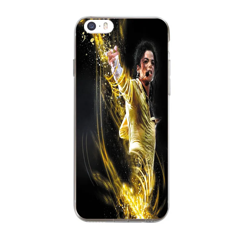 KETAOTAO Майкл Джексон чехол для телефона s для iPhone 4S SE 6 5C 5S 6S 7 8 SE 5Plus XR XS Max чехол кристально чистый мягкий TPU чехол s - Цвет: Красный