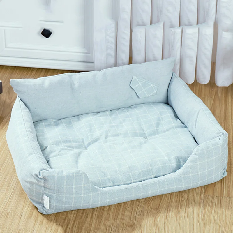 Waterproof Bottom Kennel Soft Fleece Dog Beds For Large Dogs Warm Cat Bed House Plaid Pet Sofa Dog Winter Warm Beds S M L XL Waterproof Bottom Kennel Soft Fleece Dog Beds For Large Dogs Warm Cat Bed House Plaid Pet Sofa Dog Winter Warm Beds S M L XL