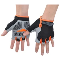 Outdoor Sports Half Finger 3D GEL Silicone Gloves Men Women Cycling Gym Fitness Exercise Training Fingerless Gloves P30