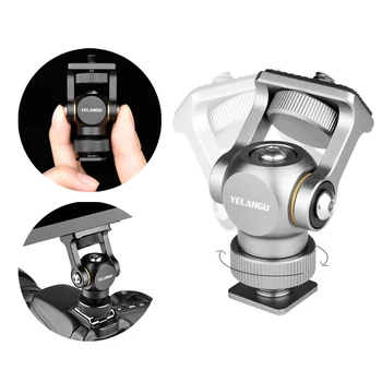 

Vlogger Monitor Bracket Adapter Adjustable Hot Shoe Monitor Mount Holder with Cold Shoe for DSLR Camera Gimbal Mount